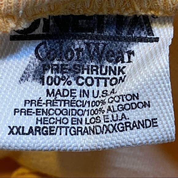 Vintage 2001 Adirondack Hot Rod Show Lake George, NY Shirt Top Yellow Size XXL - Picture 8 of 15